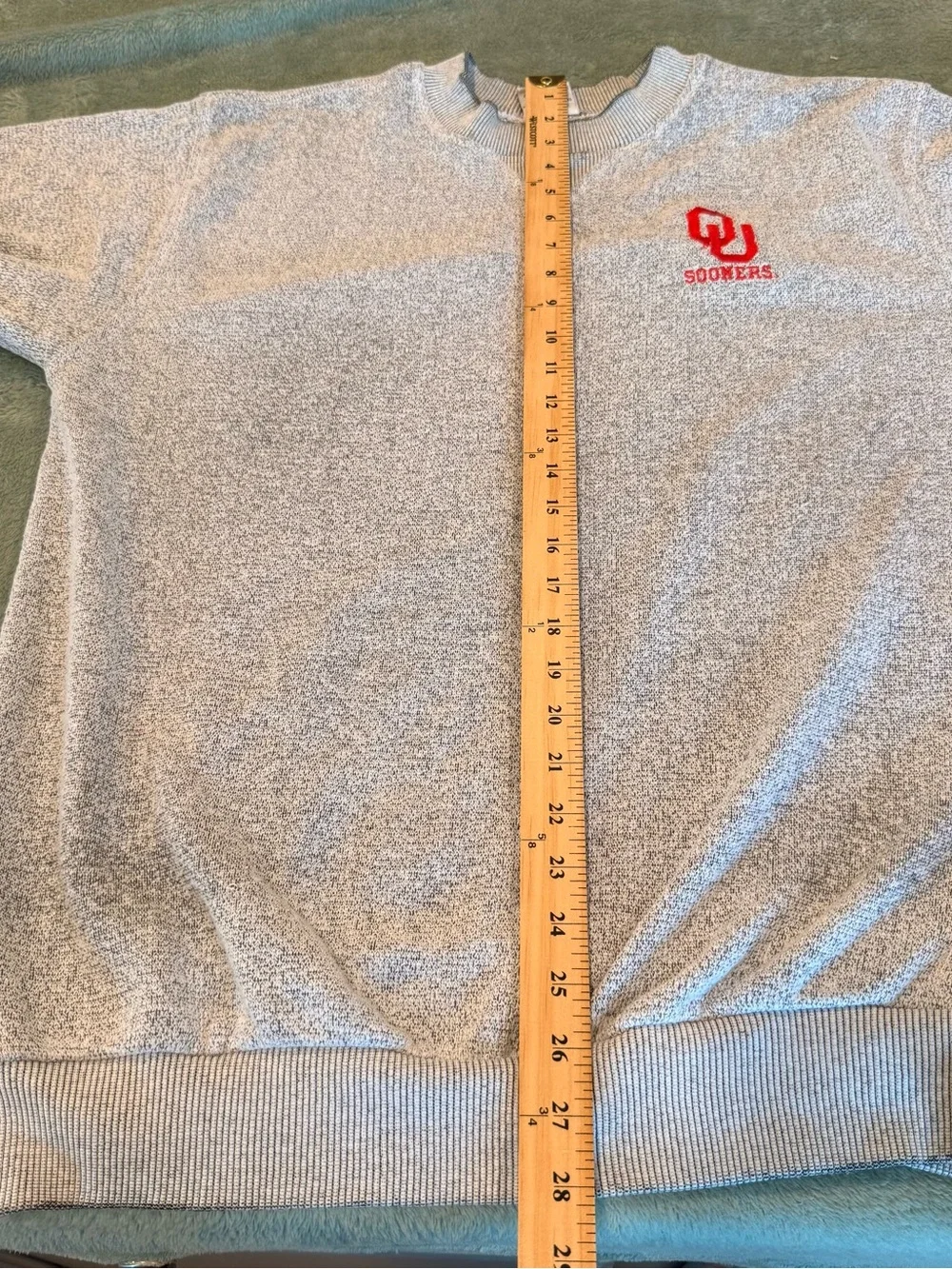 Dynasty OU Sooners Sweatshirt Men’s Large Gray Pullover Crewneck Sweater